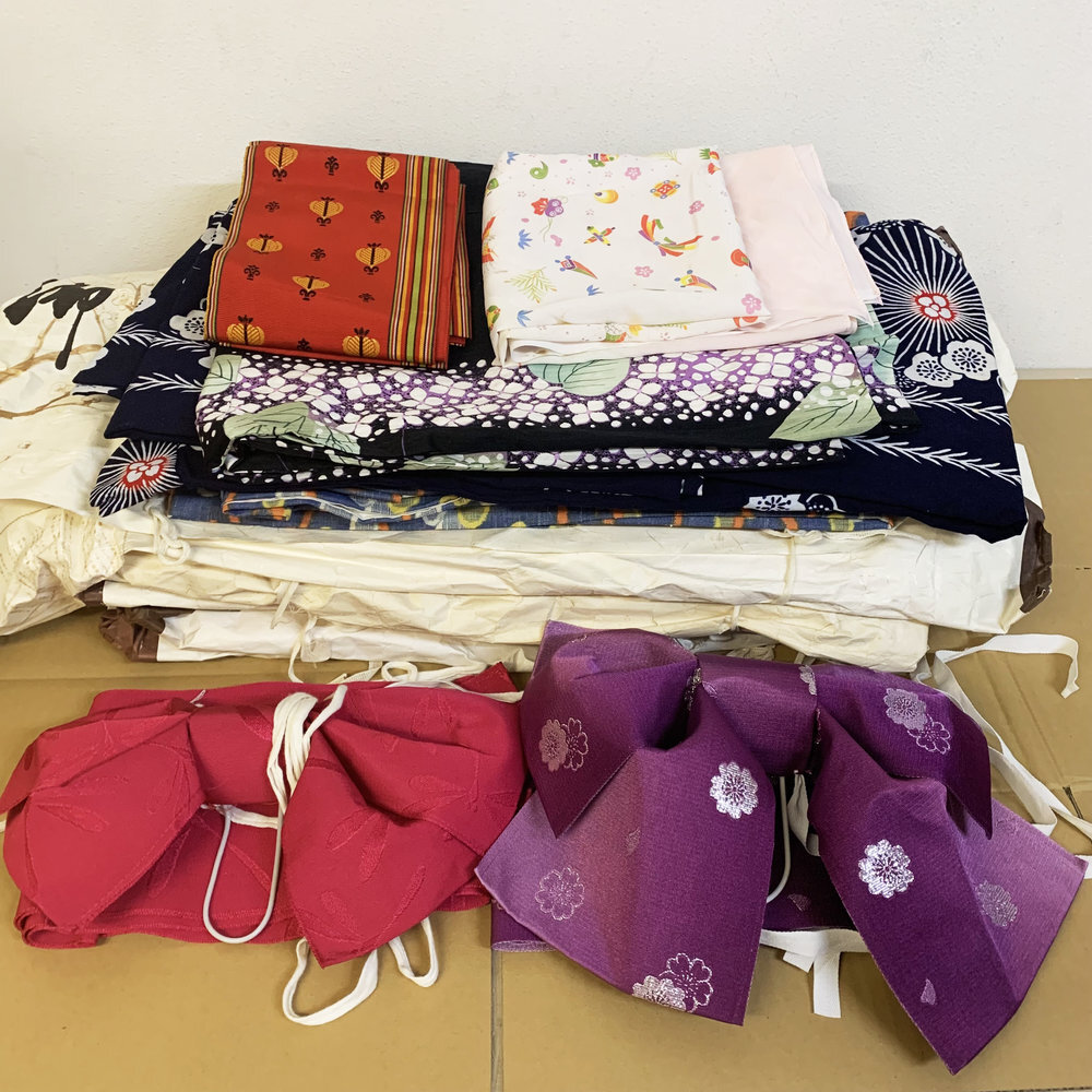 処分1円~ 着物 まとめ売り 浴衣 帯 ゆかた 飾り帯 付け帯 作り帯 お宮参り 祝い着 まとめて販売 現状渡し ジャンク【4829拍卖