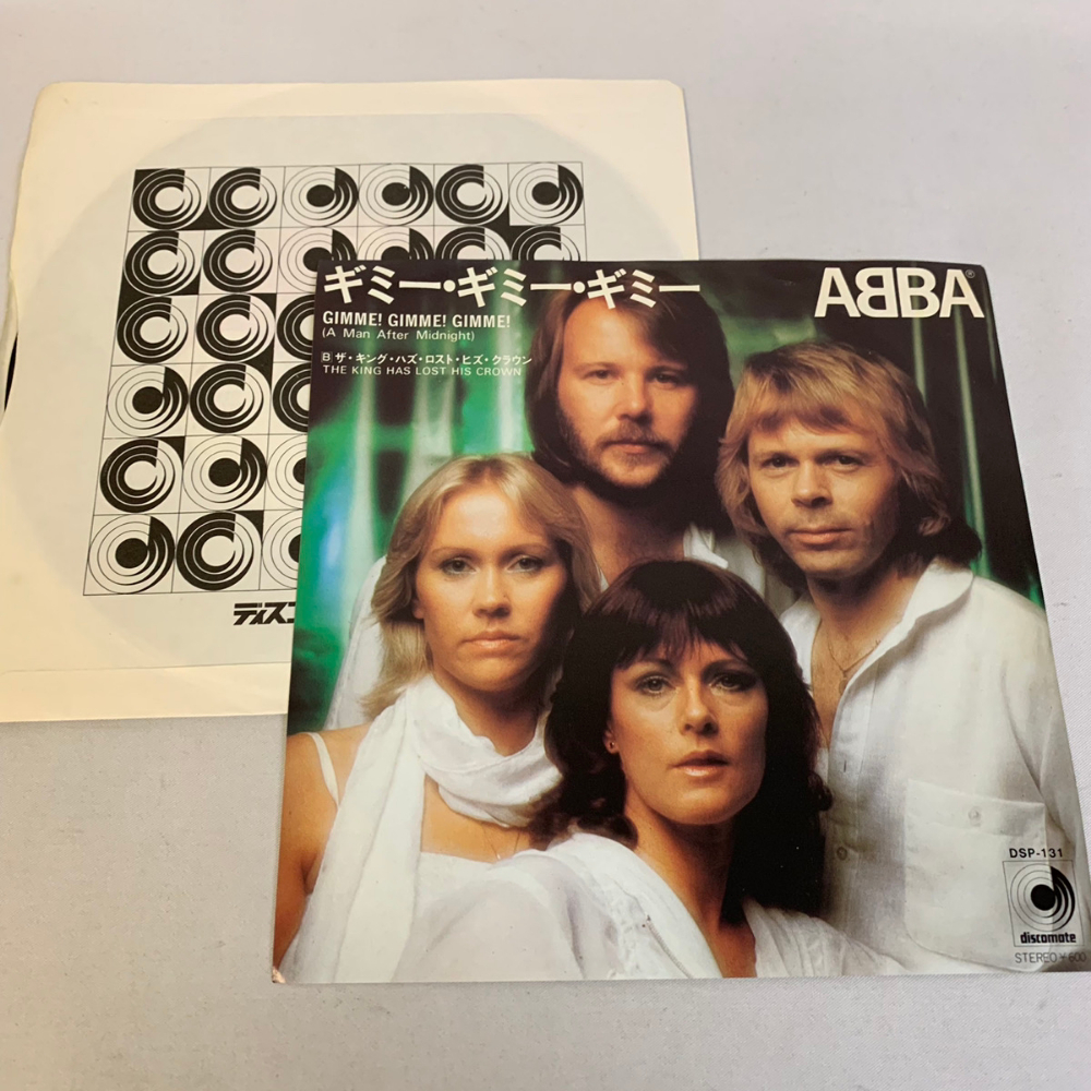 アバ ギミー・ギミー・ギミー ABBA Gimme! Gimme! Gimme! The King Has Lost His Crow 7インチ EPレコード ドーナツ版 シングル【1245拍卖
