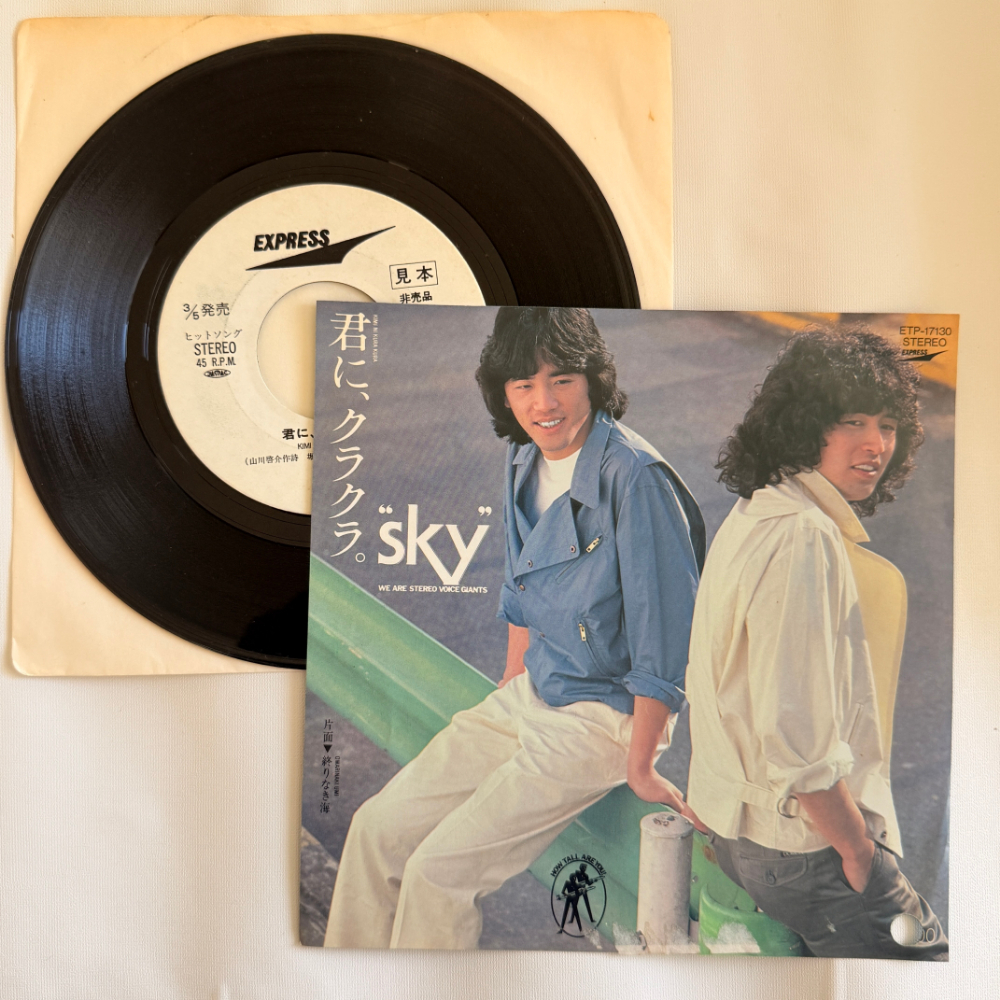 SKY 昭和 当時物 EPレコード 君に、クラクラ。 終りなき海 7インチ Extended Play【6059拍卖