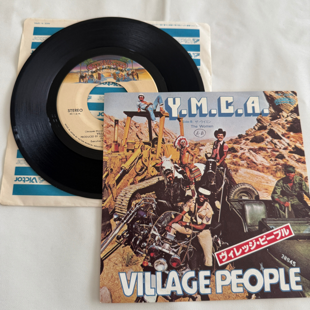 ヴィレッジ・ピープル 昭和 当時物 EPレコード Y.M.C.A. The Women 7インチ Extended Play【7065拍卖