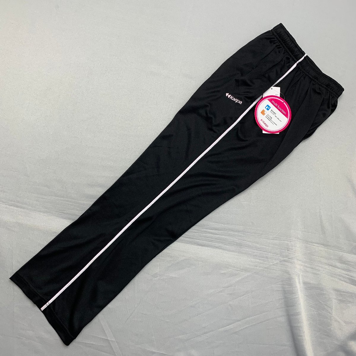 【送料無料】【新品】Kaepa レディース トレーニングパンツ(吸水速乾 UVカット) M ブラック*ピンク★62504拍卖