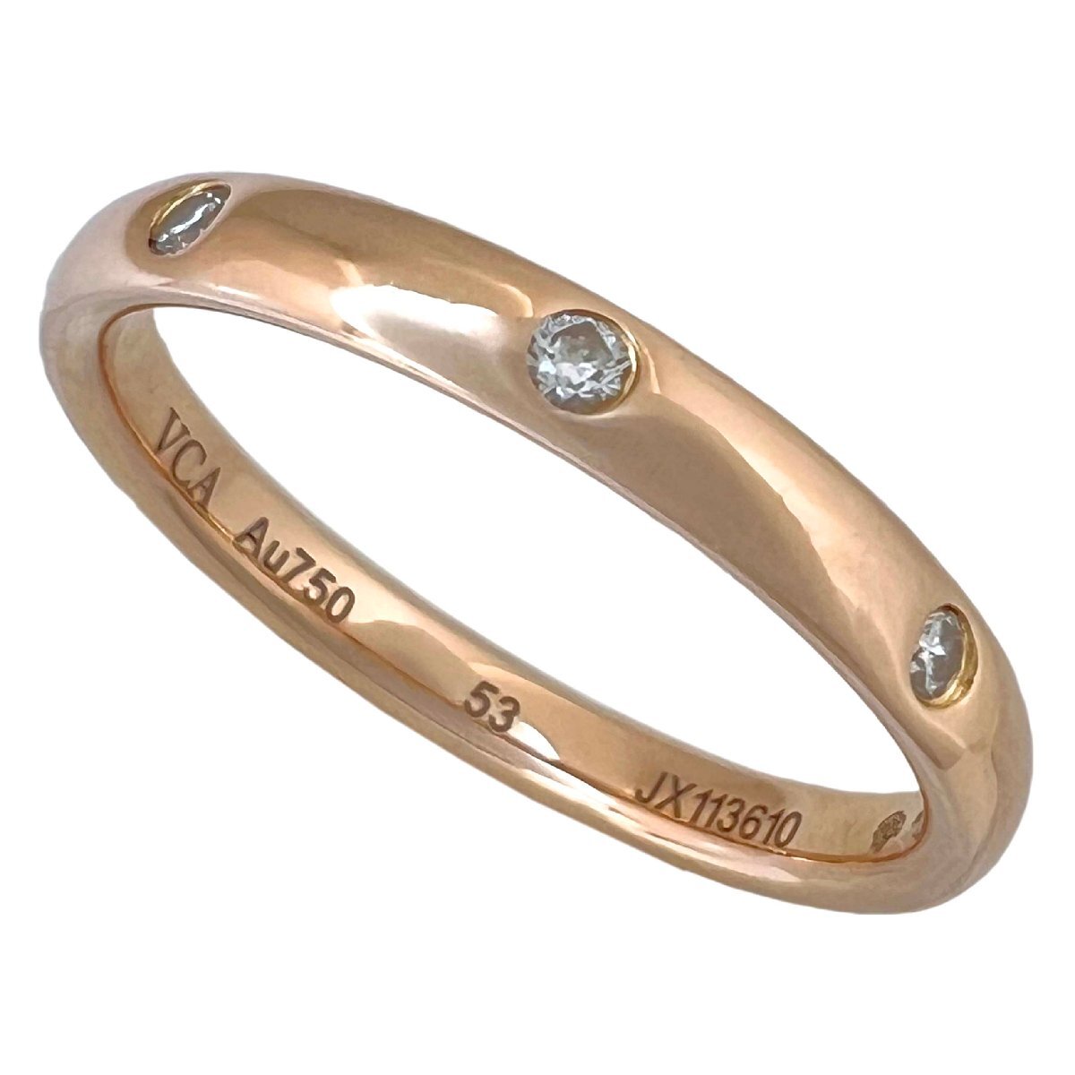 Van Cleef&Arpels ヴァンクリーフ&アーペル リング ダイヤ タンドルモンエトワール K18 750 PG VCA 53 12.5号 指輪拍卖