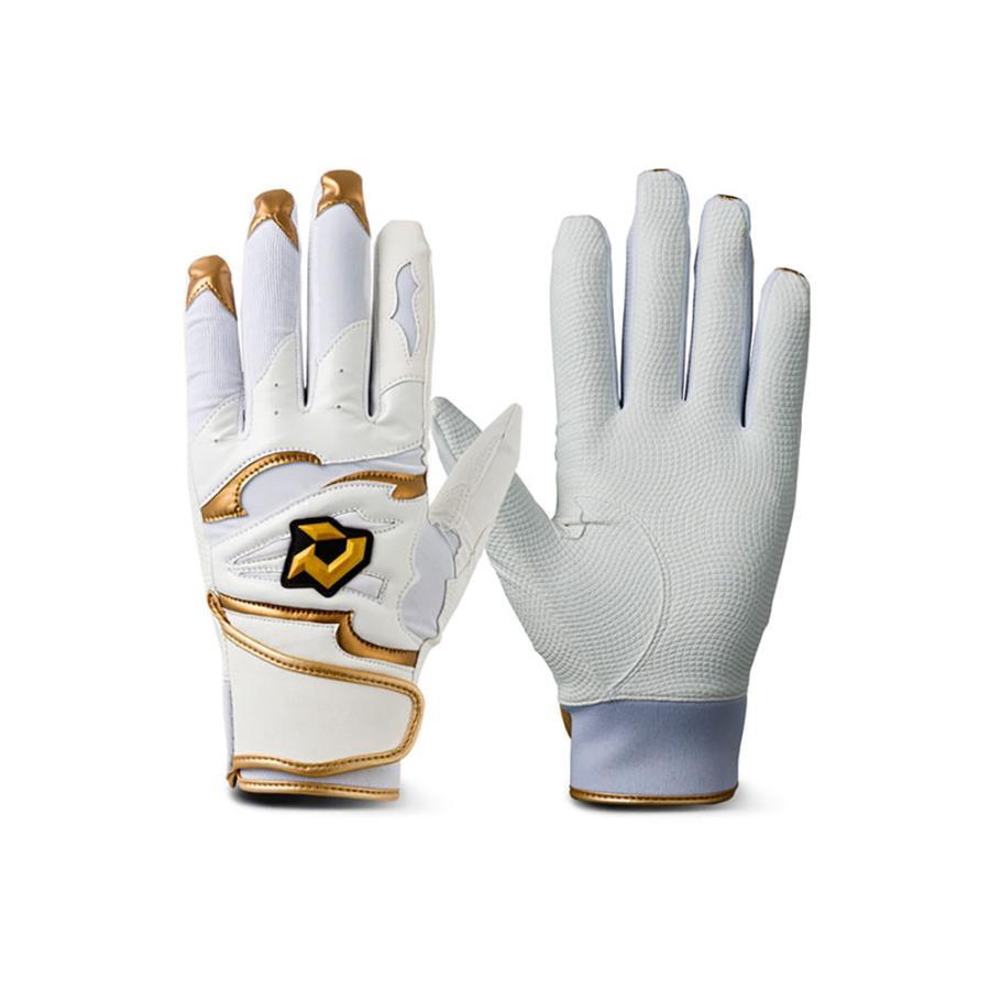 送料無料◆バッティング手袋◆L◆ホワイト×ゴールド◆即納◆25-26㌢◆ディマリニ◆ウィルソン◆WB5738005◆洗える◆野球◆ソフトボール拍卖