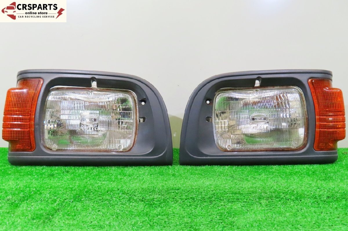 【即決】★送料込★ ミニキャブ U42T 純正 ハロゲン ベゼル付 ヘッド ランプ 左右 コーナー (2B1X コイト 212-87011) 中古 13578拍卖