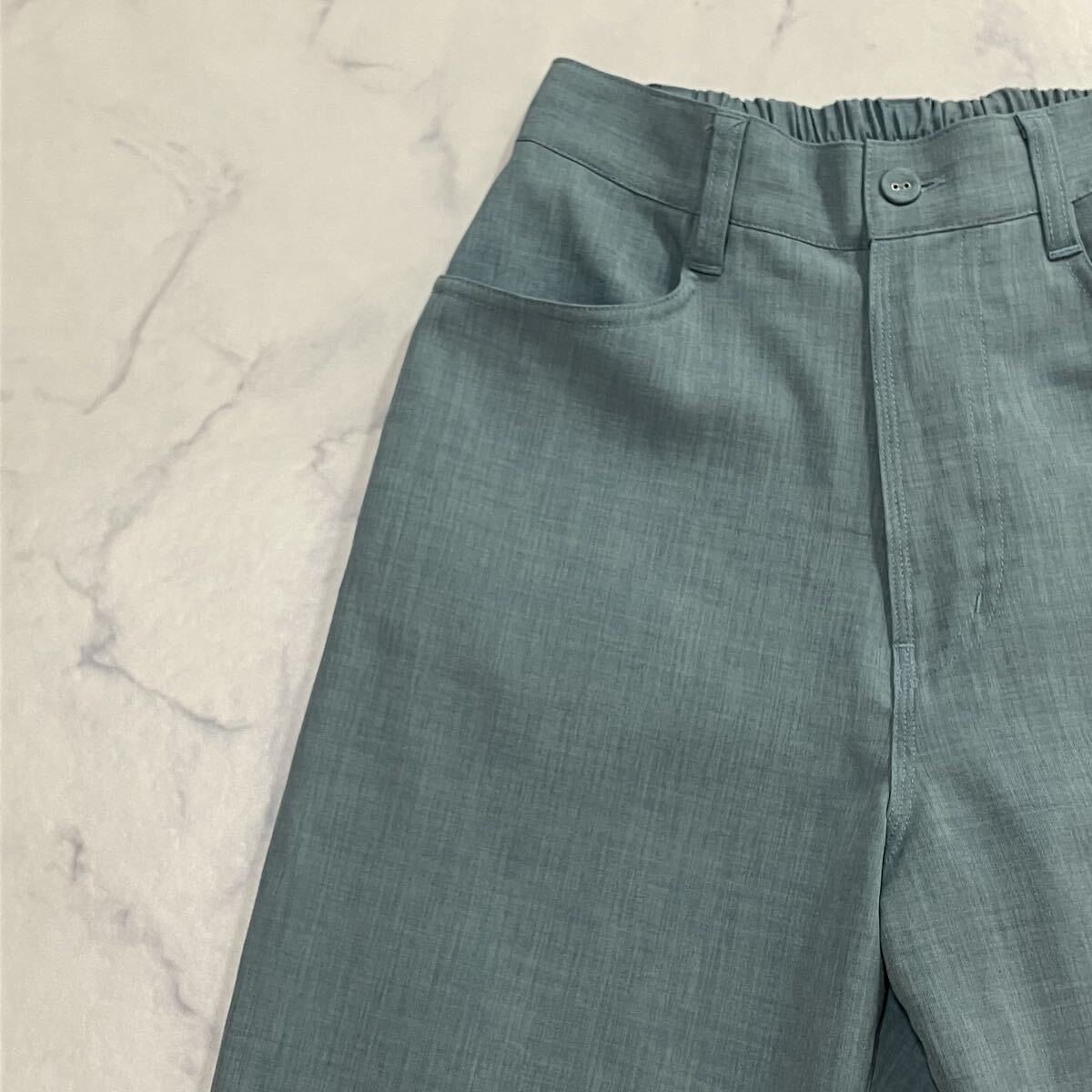 美品 SELECT MOCA セレクトモカ ワントーン ウエストゴム 裏地付き カジュアル パンツ S拍卖