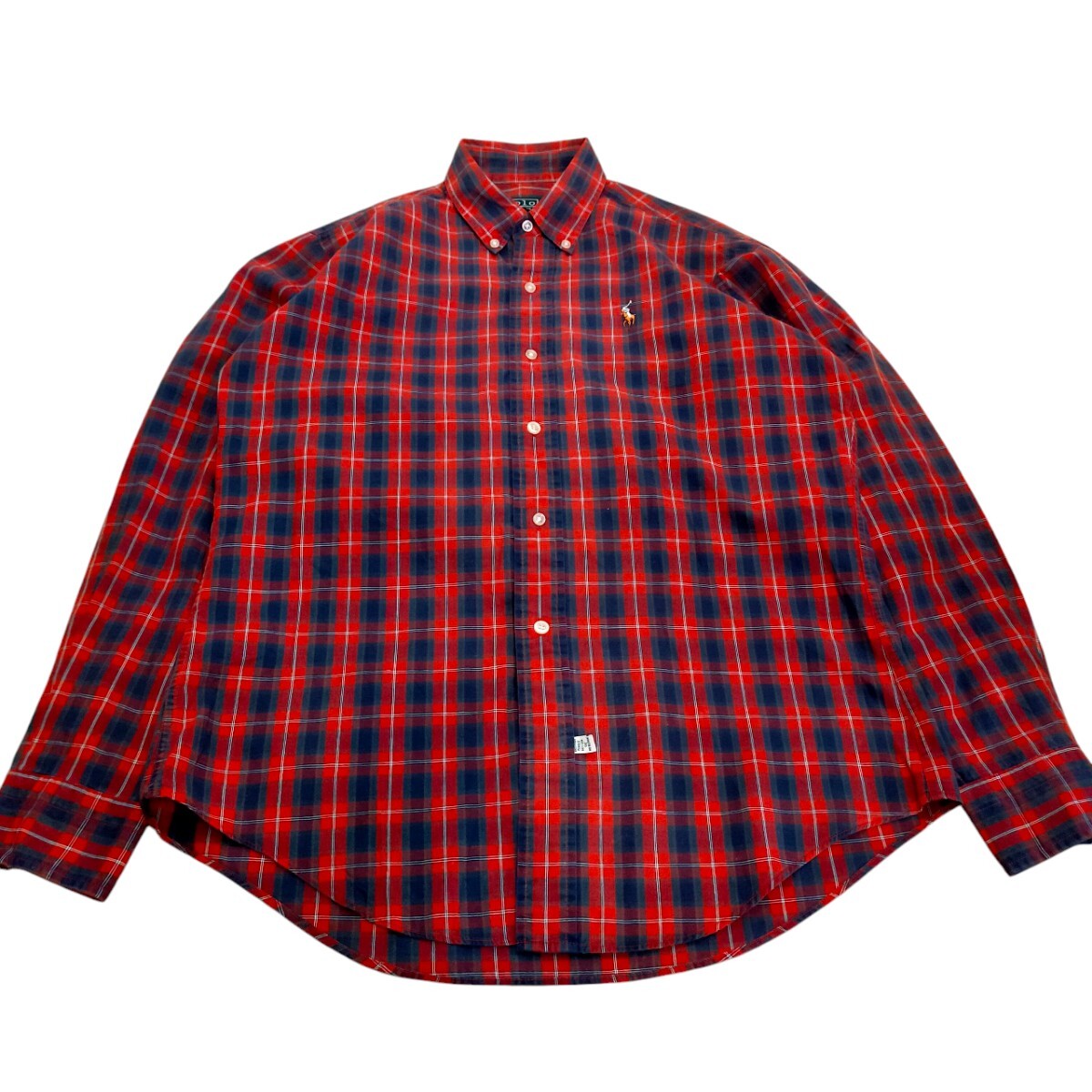 古着 ラルフローレン 長袖シャツ ボタンダウン チェックシャツ 70s 80s ボーイズ拍卖