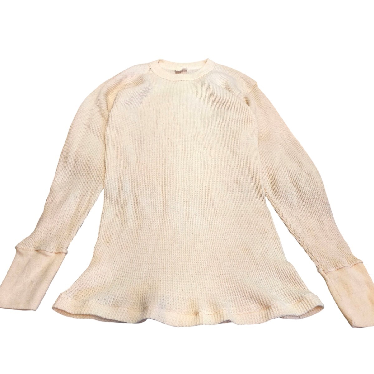 古着 handtex 長袖カットソー サーマル ロンT 80s アメリカ製拍卖