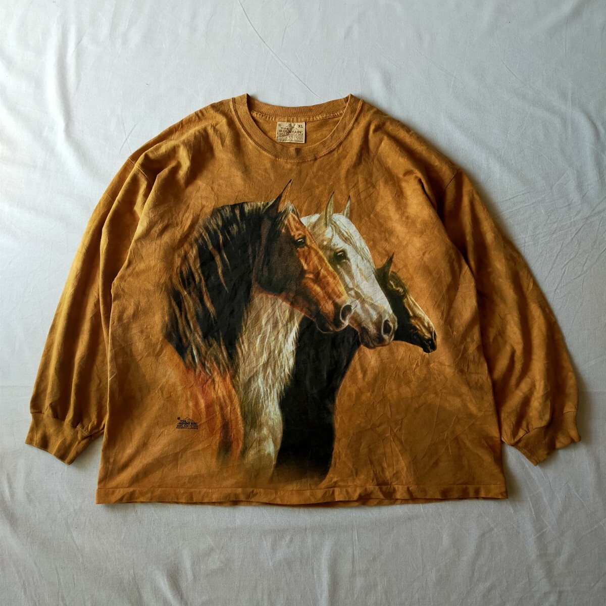 古着 the mountain 長袖カットソー ロンT タイダイ アニマル 00s拍卖