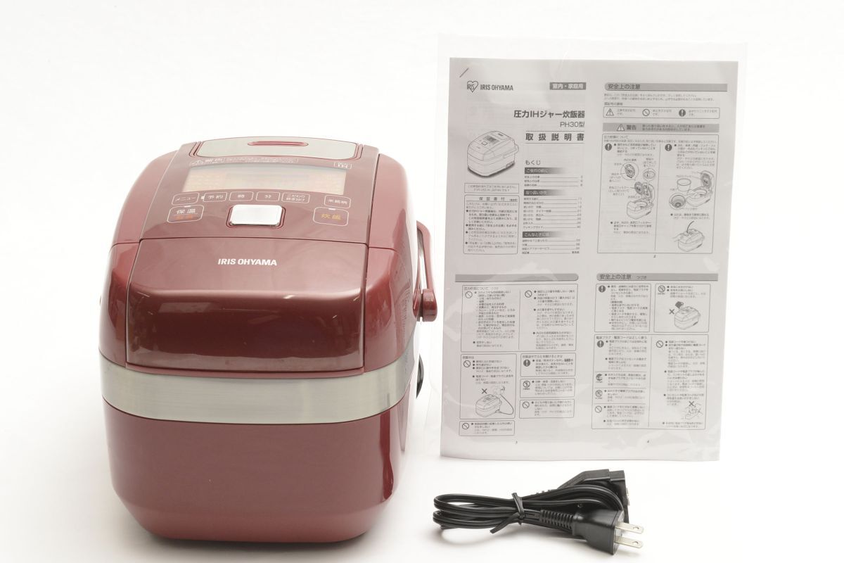 アイリスオーヤマ メタリックレッド RC-PH30 銘柄炊き 炊飯器(2606448拍卖