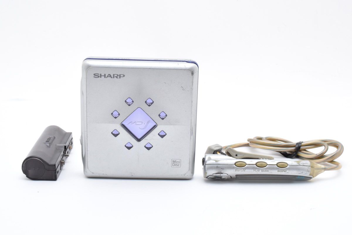 SHARP MD-ST700-A シルバー ポータブルMDプレーヤー(電池部分破損)(2606464拍卖