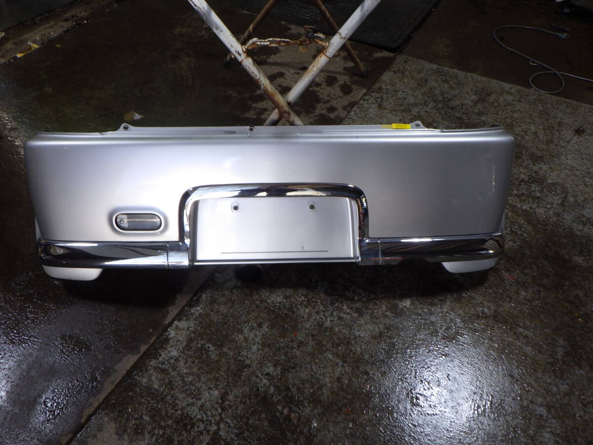 関00097 即決! L500S ミラ クラッシック S07 シルバー リアバンパー 52159-87273拍卖