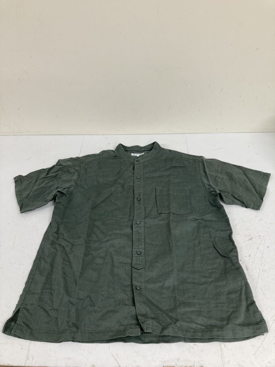 送料無理★GLOBAL WORK グローバルワーク★半袖シャツ トップス★メンズ XLサイズ★カーキ #70924sck拍卖