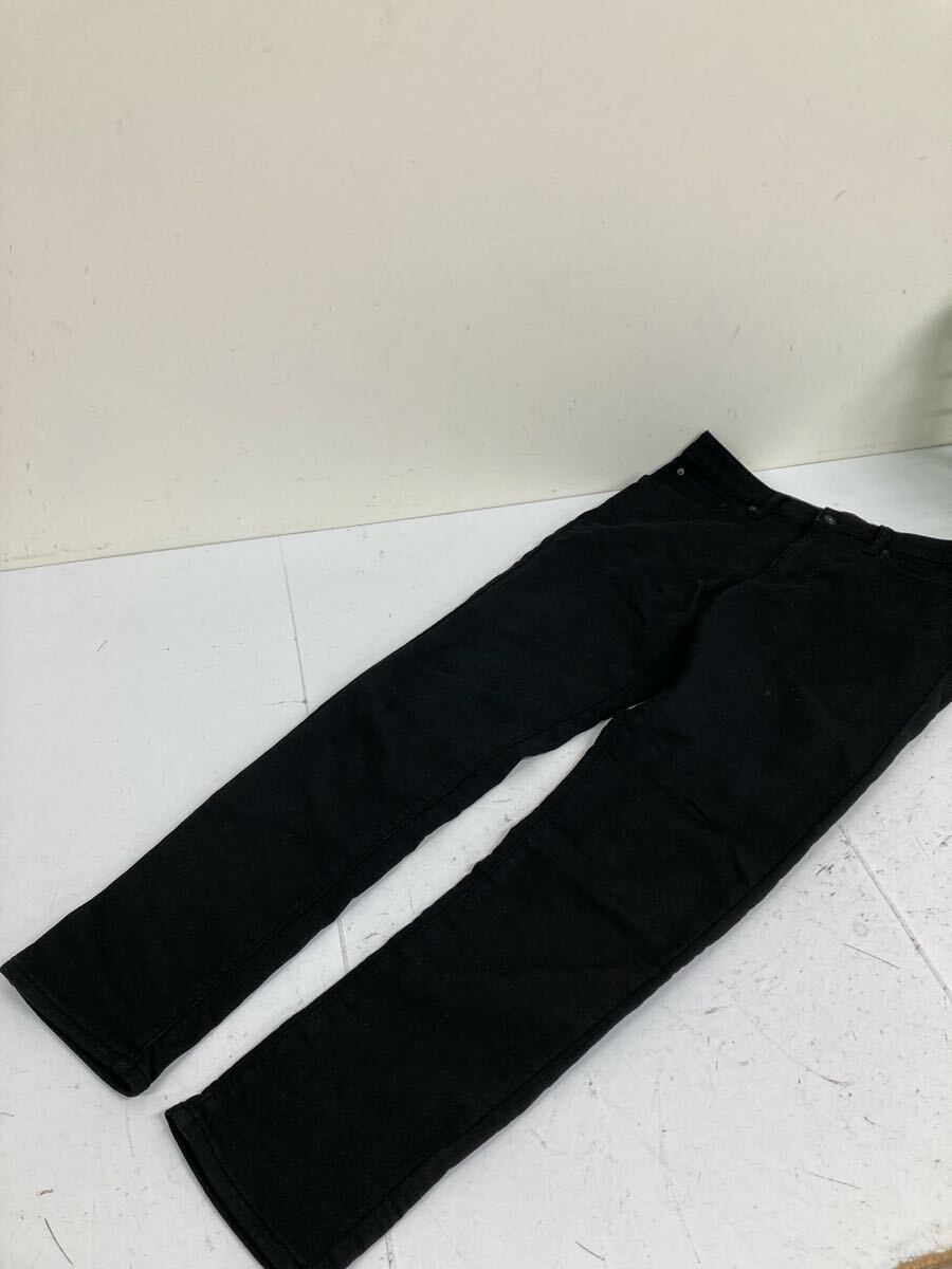 送料無料★UNIQLO ユニクロ★スキニーパンツ ストレッチパンツ ボトムス★黒パンツ ブラック★メンズ Lサイズ #70925scl拍卖