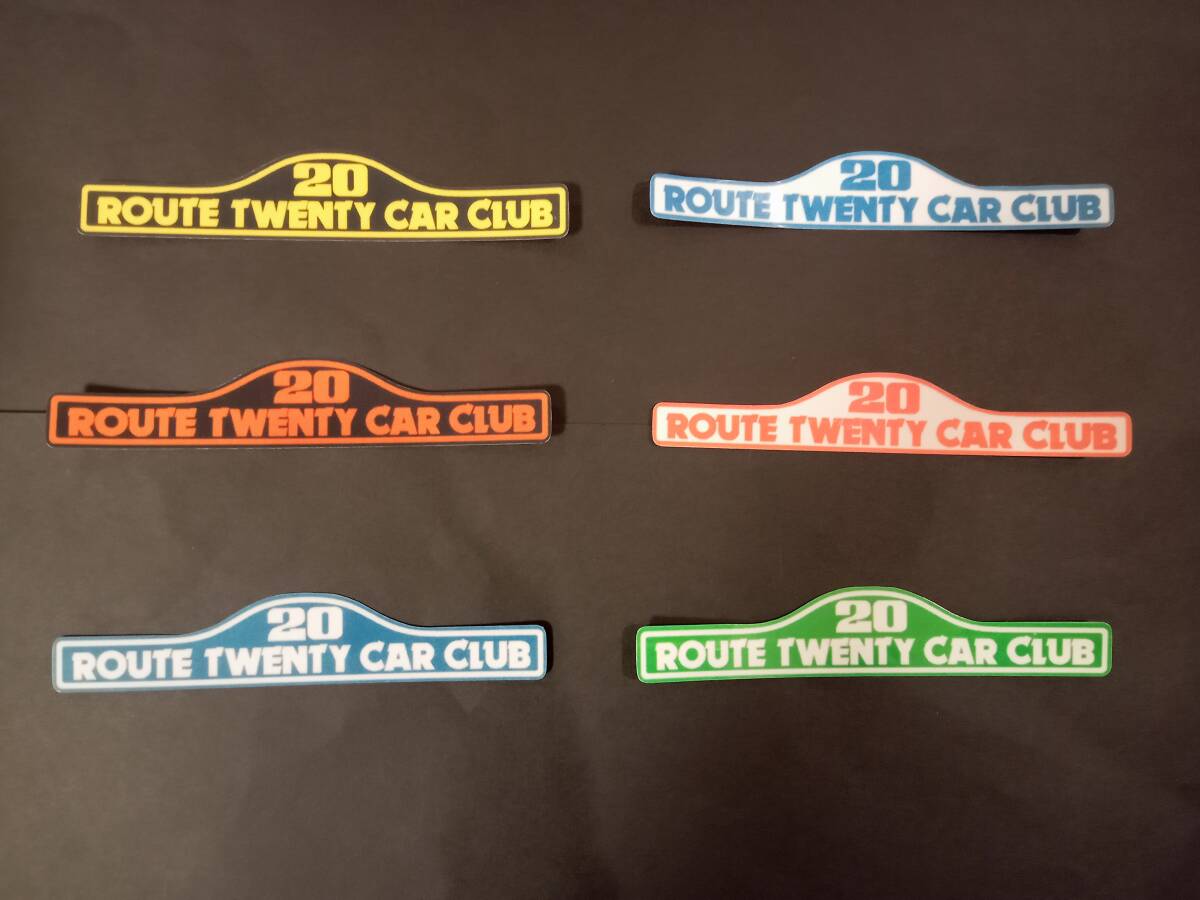 39-Fセット【ステッカー6枚セット】ROUTE20 CAR CLUB ルート20 デカール シール 暴走族 旧車會 アクセサリー 拍卖
