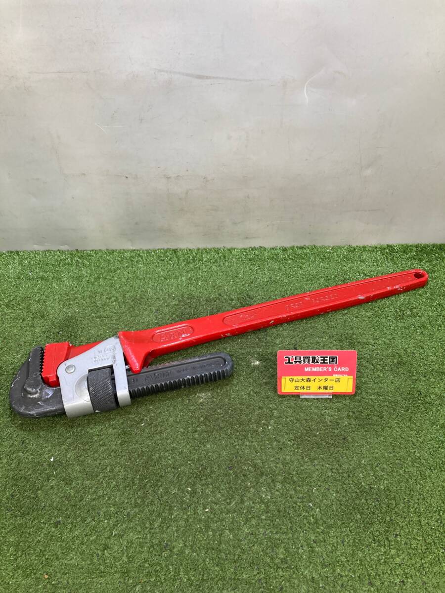 【中古品】【0921】★アーム(ARM) パイプレンチ 鉄タイプ PW-600 ITJW3FKCSOWK拍卖