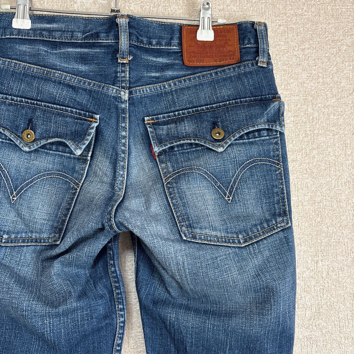 【鬼髭】 levi's リーバイス 502 SF502-0001 W30 L14 デニム ハーフパンツ メンズMサイズ拍卖