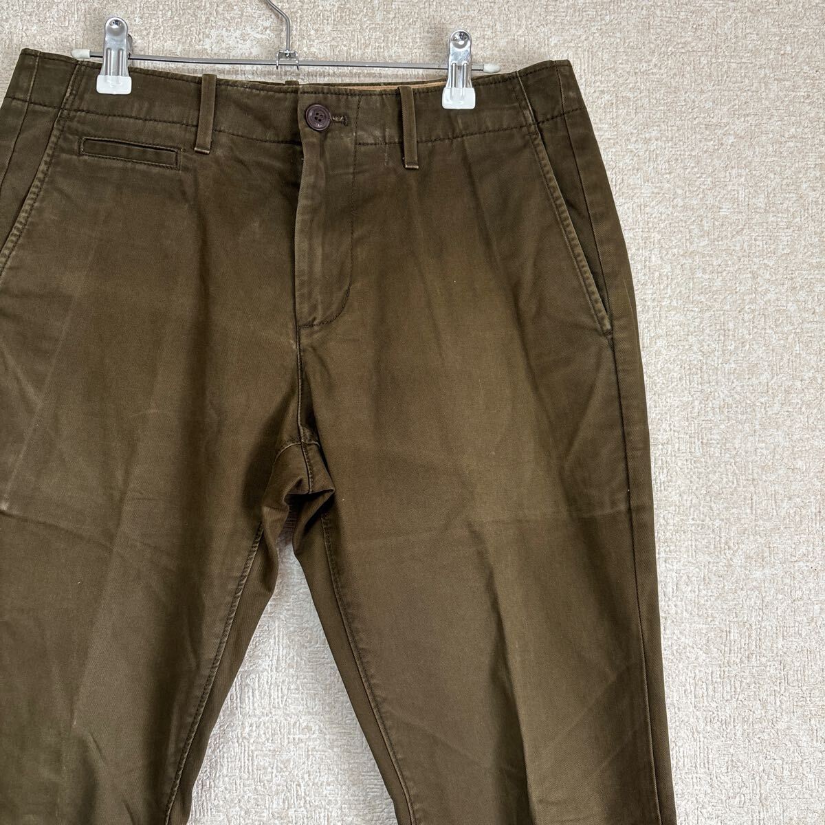 y2k OLD GAP Gap Lived-In Slim チノパン 29X30 カーキ メンズMサイズ相当拍卖