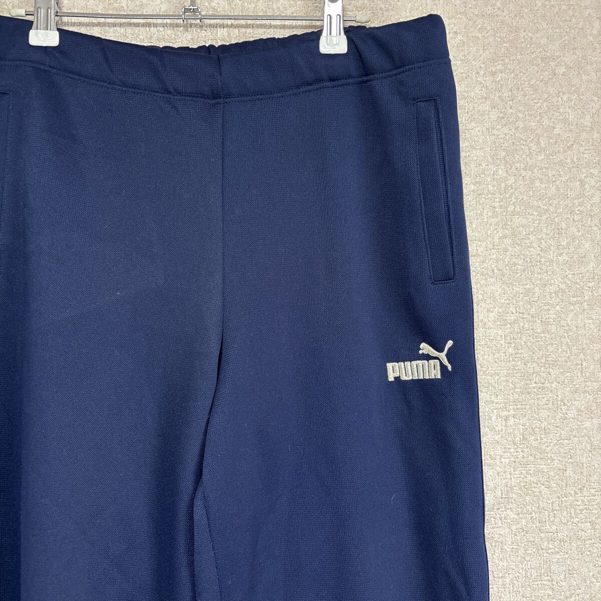 【内側タグ欠損】 80s PUMA プーマ ヒットユニオン ビンテージ トラックパンツ ジャージパンツ ネイビー メンズMサイズ相当 拍卖