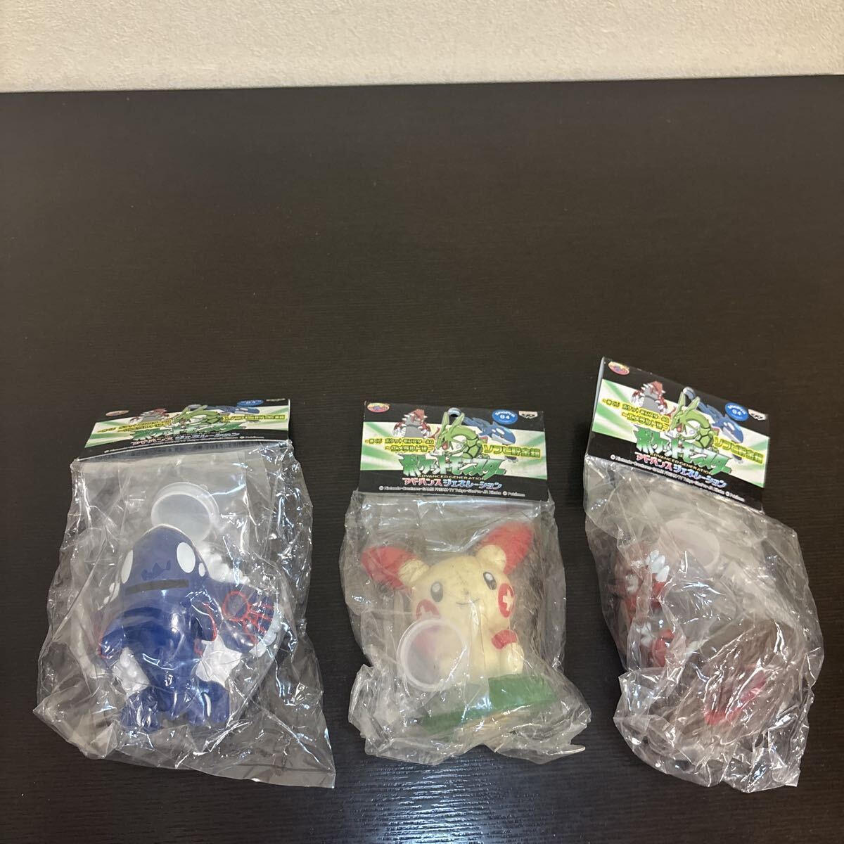 一番くじ 2004 ポケモン AG エメラルド編 ソフビ 貯金箱 3種 未開封 カイオーガ グラードン プラスル フィギュア ポケットモンスター拍卖