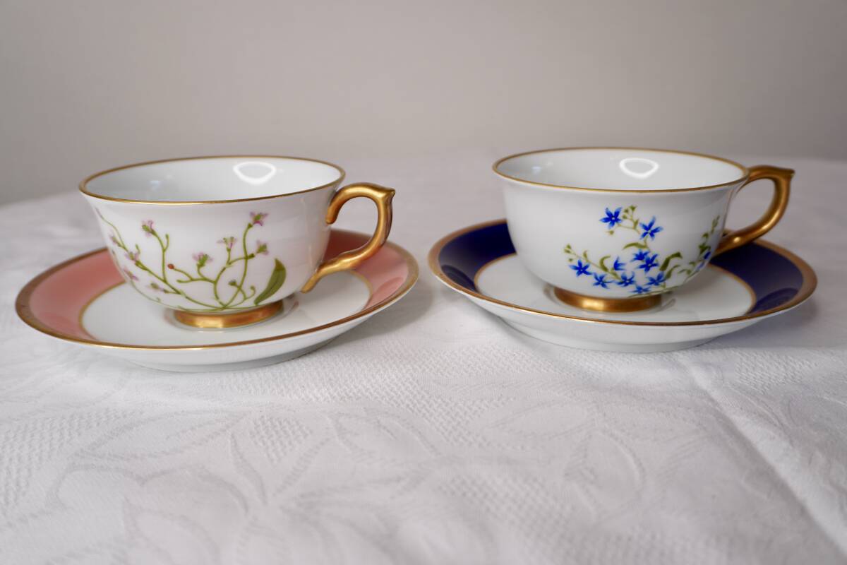 深川製磁 君島一郎 カップ&ソーサー 2客 ペア拍卖