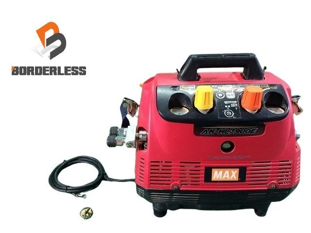 【送料無料☆彡点検LED点灯品】MAX マックス 常圧/高圧エアコンプレッサ AK-HL7900E 常圧2股アダプター付 エアーコンプレッサー拍卖