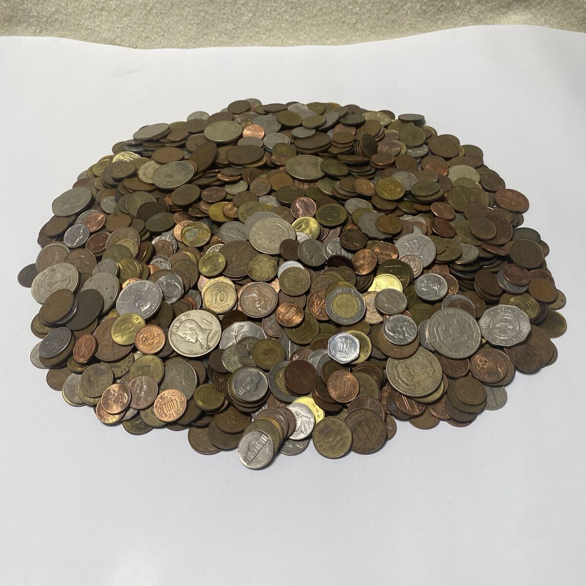 外国コイン 昔の貨幣 硬貨 海外コイン 外国古銭 まとめ売り 6.6kg NO.46拍卖