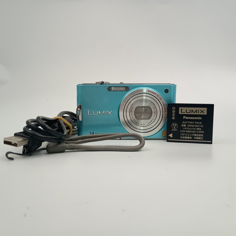 Panasonic LUMIX DMC-FX66 フローラルブルー コンパクトデジタルカメラ拍卖