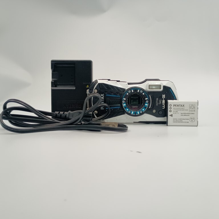 PENTAX WATERPROOF Optio WG-2 GPS 白 コンパクトデジタルカメラ拍卖