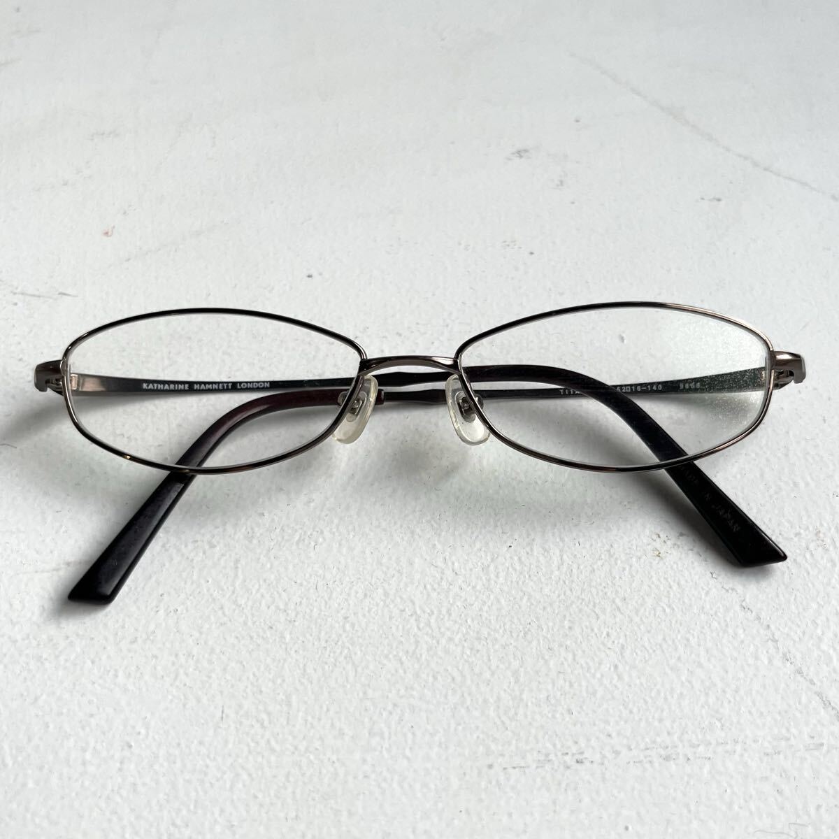 KATHARINE HAMNETT LONDON キャサリンハムネット メガネ 眼鏡 日本製 9868 チタン製 度入り アイウェア 【レターパックプラス郵送可】#154拍卖