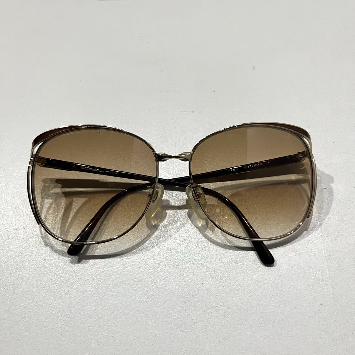 VINTAGE サングラス monalisa メガネ 眼鏡 ヴィンテージ 1082 G/DM24 度無し メタルフレーム ブラウン 【レターパックプラス郵送可】#199拍卖