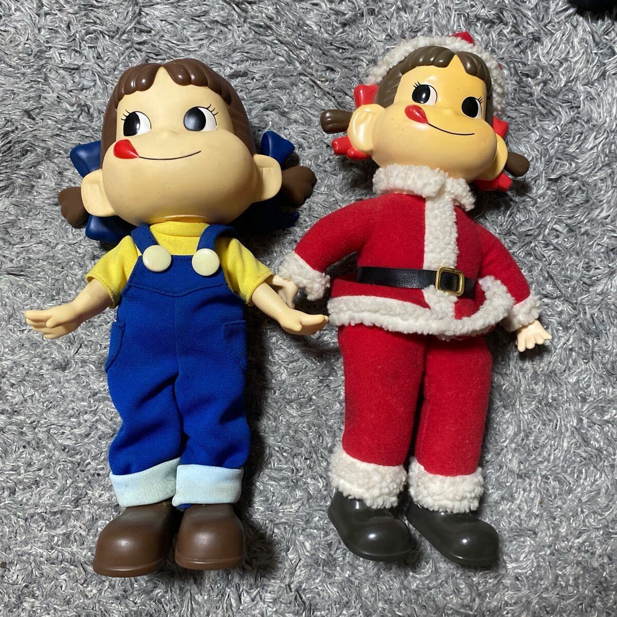 希少 青色サロペット ペコちゃん  フィギュア 2個セット 不二家拍卖