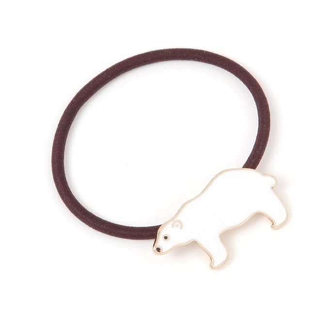 GLOBAL WORK グローバルワーク ヘアゴム (シロクマ オフホワイト) 白熊 クマ ポーラーベア拍卖