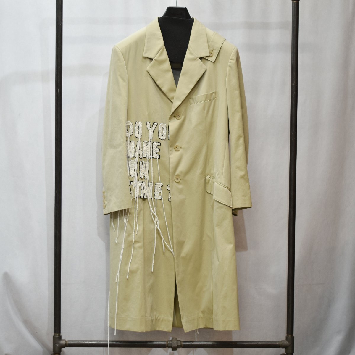 【Yohji Yamamoto POUR HOMME】 ロングジャケット / 2サイズ / ヨウジヤマモト プールオム拍卖