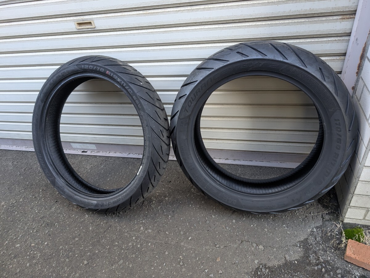 札幌★BMW R1200GS,1250GS,1300GS用前後セット★メッツラー:ツアランスネクスト2★新車はずしタイヤ★120/70R19&170/60ZR17★管理②拍卖
