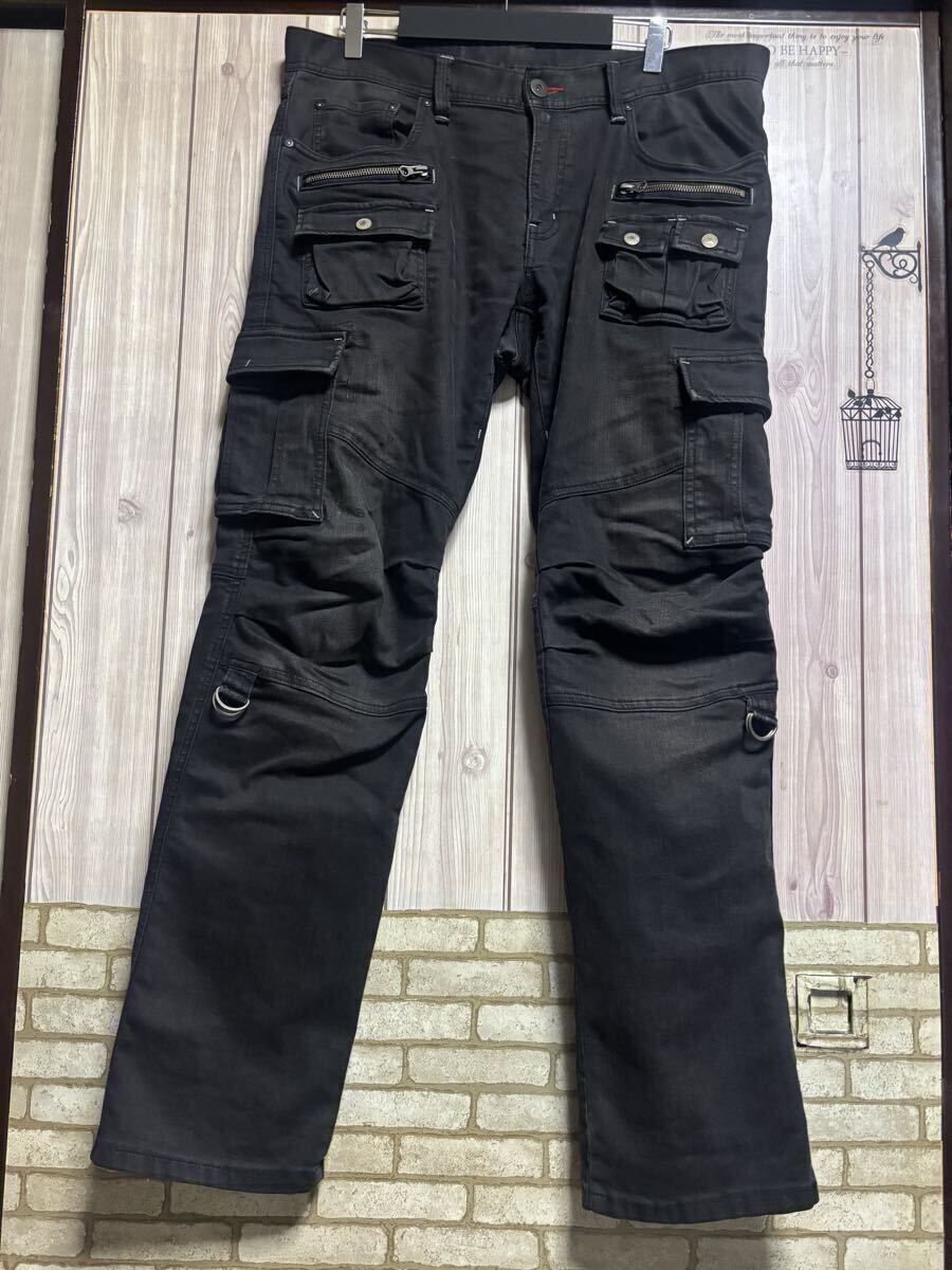 00s VOGUISH gimmick stretch cargo denim pants archive japanese label y2k拍卖