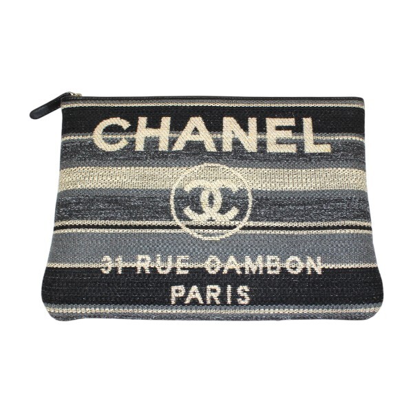CHANEL シャネル ドーヴィル セカンドバッグ クラッチバッグ【送料無料】【質屋かんてい局横浜港南店】 中古品 used AB拍卖