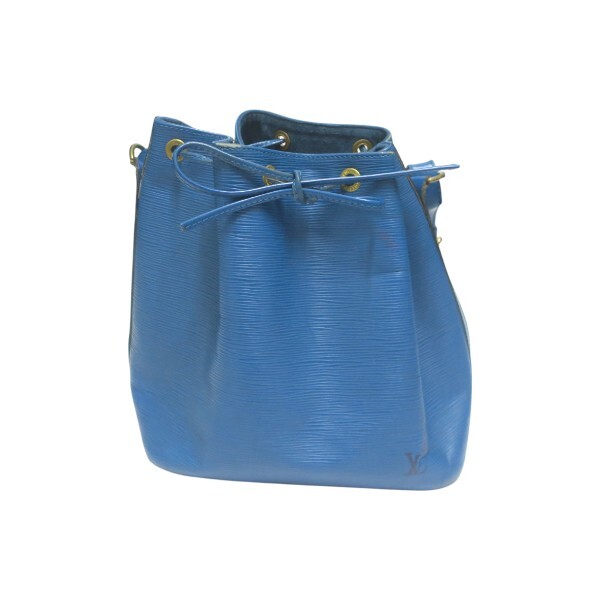 LOUIS VUITTON ルイヴィトン M44105 ノエ エピ・レザー 巾着 ショルダーバッグ ブルー 中古品 used B拍卖