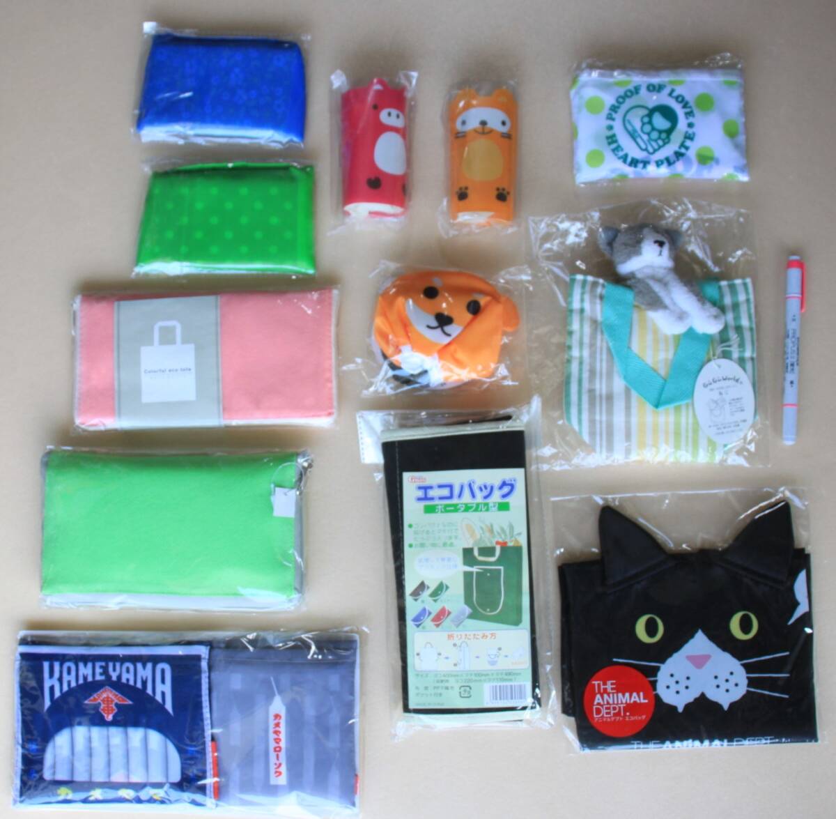 28★エコバッグ★12点《アニマル》《カメヤマローソク》拍卖
