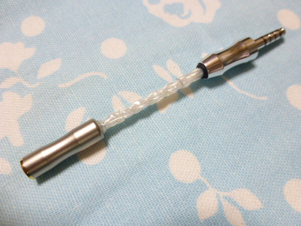 2.5mm4極 (メス) → 4.4mm5極 変換ケーブル オーグライン 八芯 ブレイド編 ロジウムメッキ WM1Z /1A ZX300 Cayin N8 ZEN DAC ZEN CAN拍卖