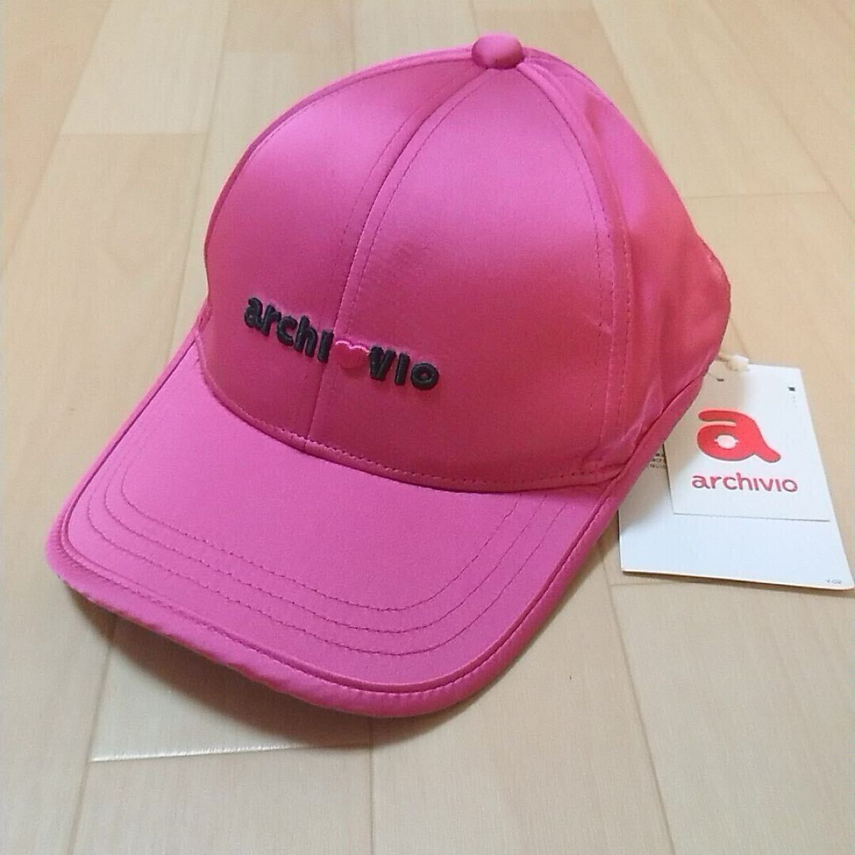 送料無料♪即決価格【新品】 archivio アルチビオ ゴルフキャップ ピンク拍卖