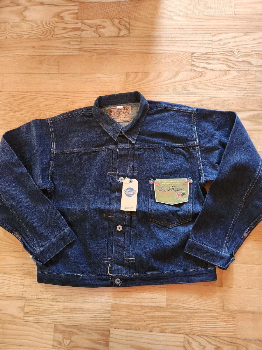 新作 送料込★東洋 BUZZ RICKSON'S バズリクソンズ BR16041 WORLDWAR Ⅱ BLUE DENIM BLOUSE 大戦モデル Gジャン インディゴ 44拍卖