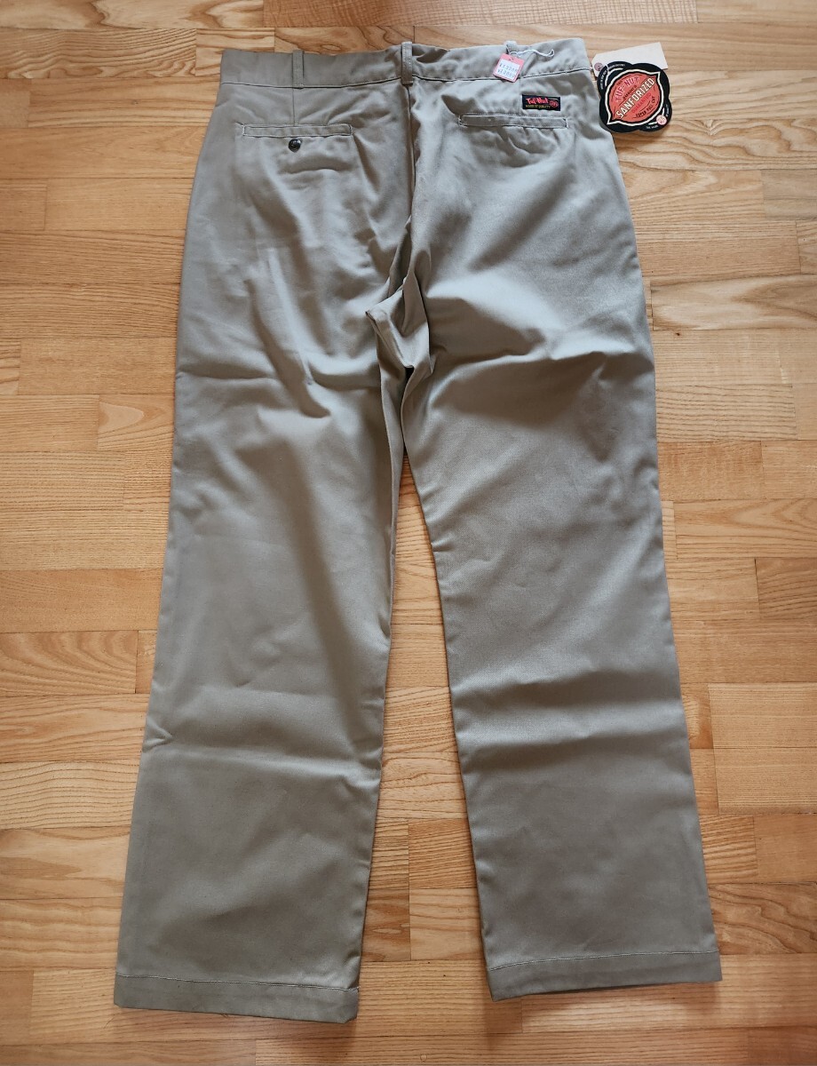 送料込★東洋 TUF-NUT タフ-ナッツ TN42300 T/C WORK TROUSERS ワークトラウザー チノパンツ USAブランド カーキ W32拍卖