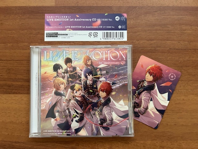うたの☆プリンスさまっ♪★LIVE EMOTION 1st Anniversary CD★ST☆RISH Ver.★アイドルメッセージカード★一十木音也拍卖