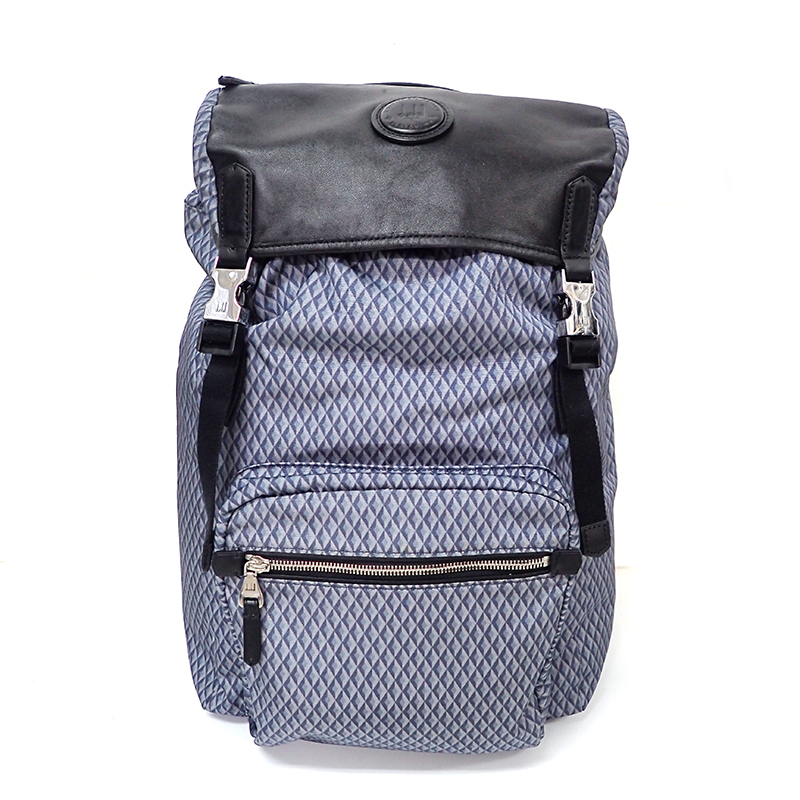 6QP 希少 DUNHILL ダンヒル ガーズマンエンジンターン プリント フラップバックパック L3BTB3N 良品拍卖