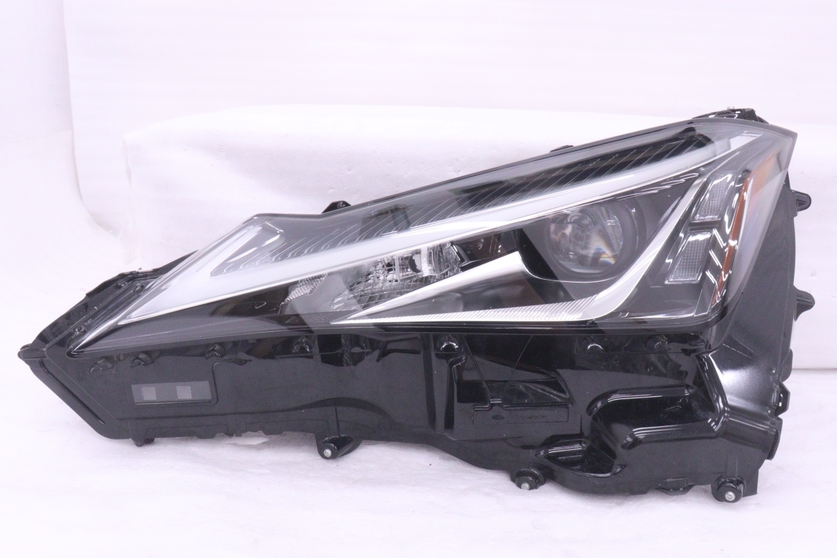 59-93★LED MZZA10 レクサスUX★左ヘッドライト KOITO 76-43 打刻:B5 ユニット ブラック 純正★レクサス ジャンク (KK)拍卖