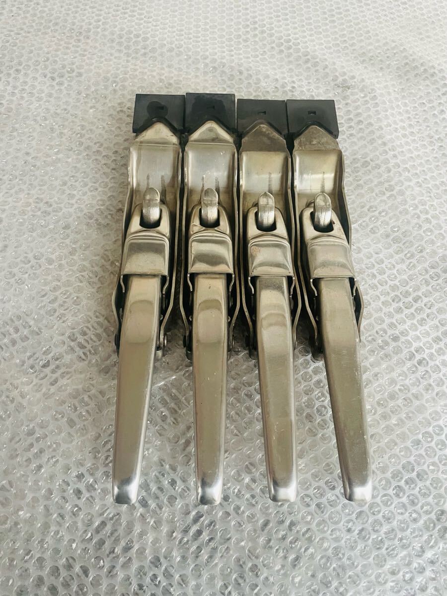 トラック 大型 中型 純正 エビカン バネカン ウィング用 土台付き エビ金 ハンドル ウイングロック ステンレス製 4本 4個セット 150432拍卖