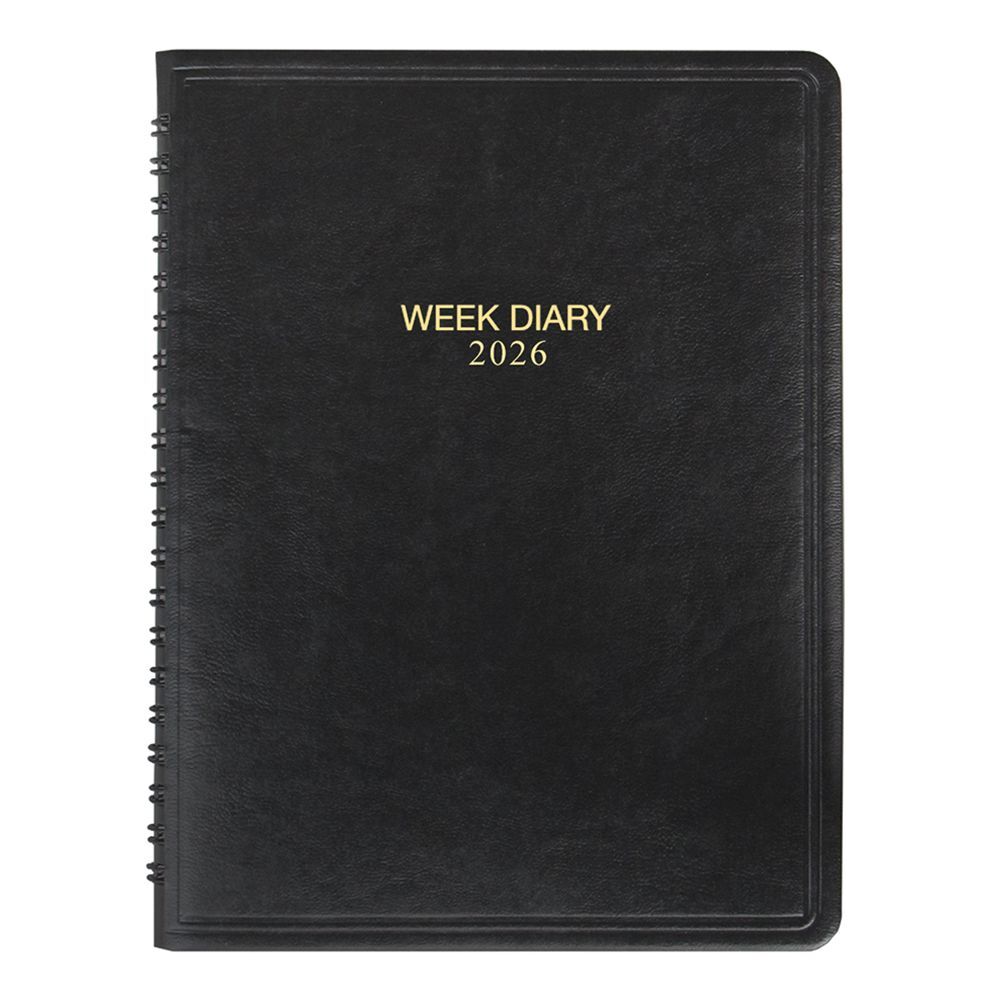 (まとめ買い)コレクト 2026年手帳 ウィークダイアリー 見開き1週間レフト式 A5 ワイヤリングとじ D-51〔3冊セット〕拍卖