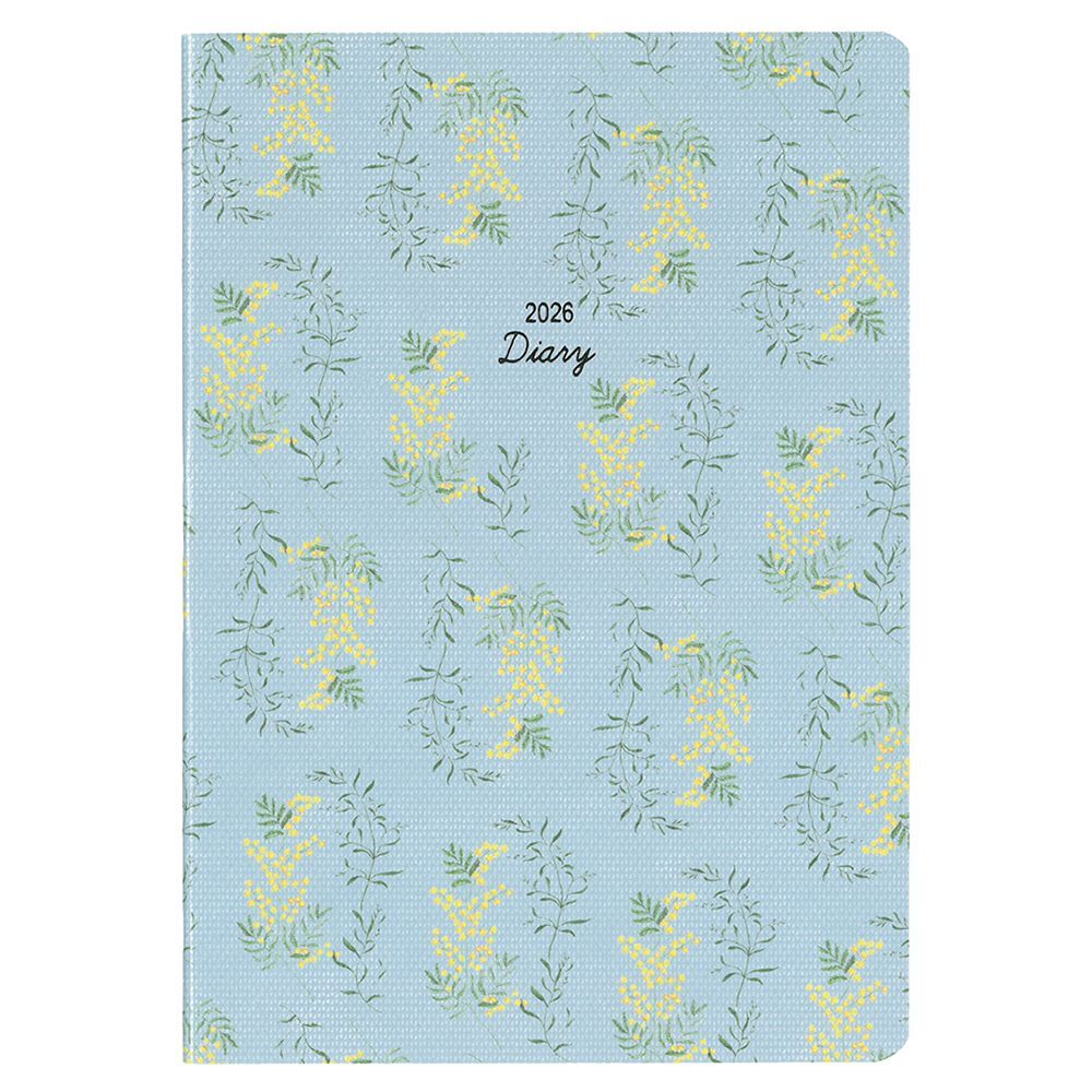 (まとめ買い)ダイゴー 2026年手帳 ミル MILL マンスリー 1ヶ月ブロック FLEURS B6 ブルー E7757〔×3〕拍卖