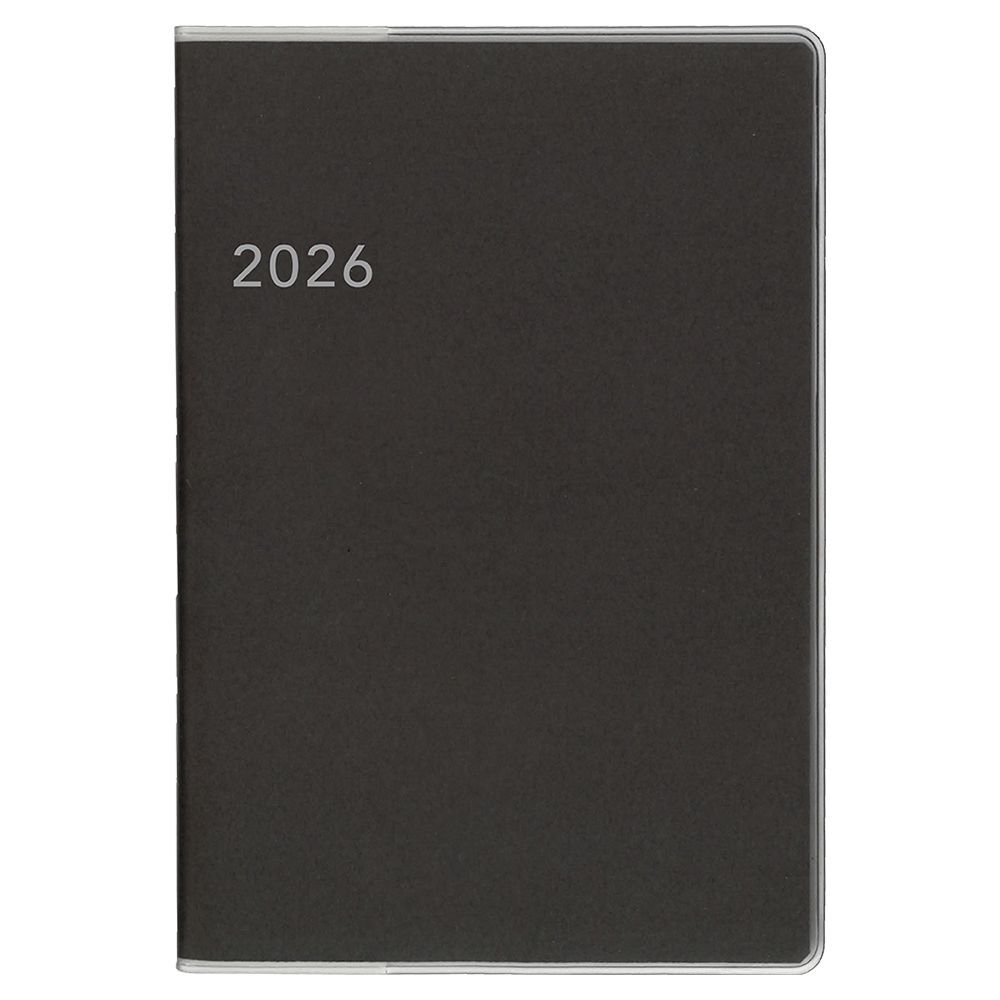 (まとめ買い)ダイゴー 2026年手帳 アポイントステーショナリー 1ヶ月ブロック 薄型 A6対応 グレー E8147 〔×5〕拍卖