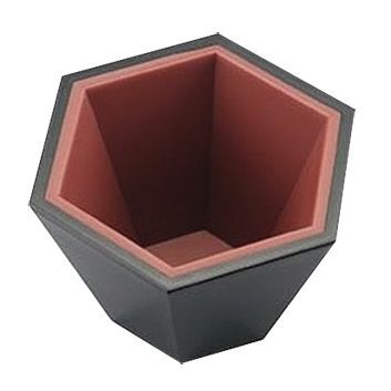 カンダ 六方美心(六角さかずき) 内朱外黒 ぐい呑み おちょこ拍卖